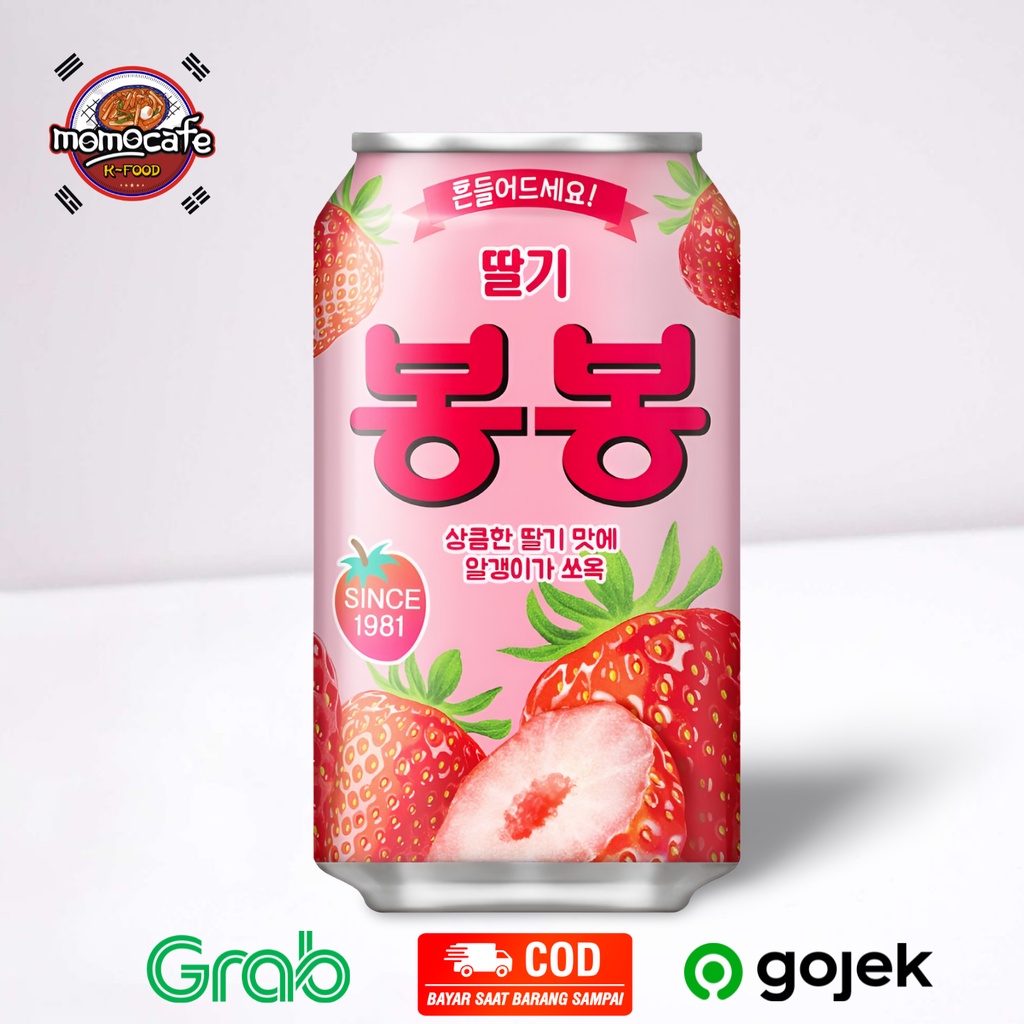 

Haitai Bon Bon Strawberry Juice 238ml - Minuman Dengan Buah Stroberi Made In Korea