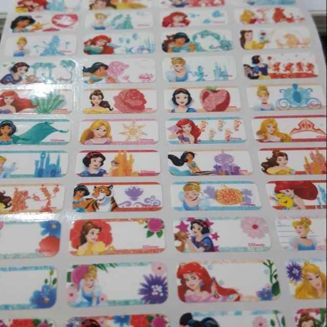 

label nama princess apple