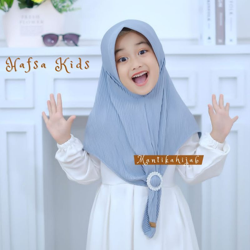 HIJAB JILBAB KERUDUNG BERGO PLISKET ANAK PREMIUM ANAK SD ANAK TK UMUR 5/10