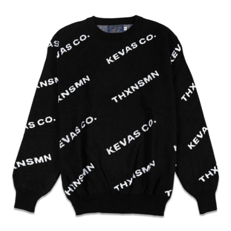 Kevas Co X Thanksinsomnia - Jackquard Knitwear Black