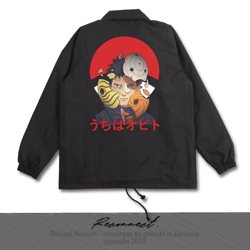 Reconnect Coach Jacket Naruto Uchiha Obito - Unisex Waterproof