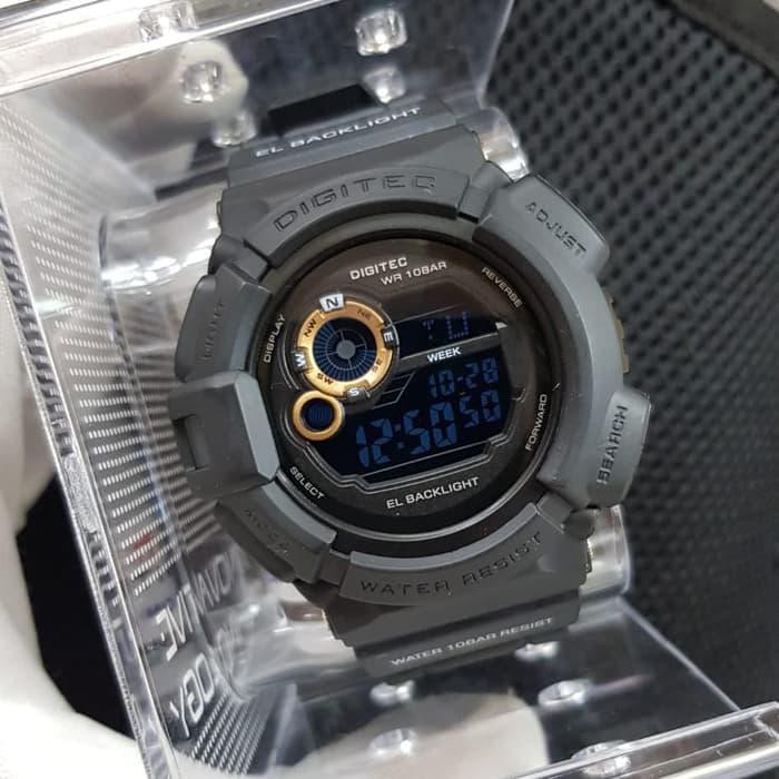 KUALITAS PREMIUM JAM TANGAN PRIA DIGITEC MUDMAN DG-2028T HITAM LIST EMAS DIGITEC 2028 