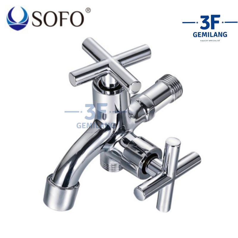 Sofo - Kran Shower CABANG CHROME ELEGAN 1/2 INCH PREMIUM QUALITY