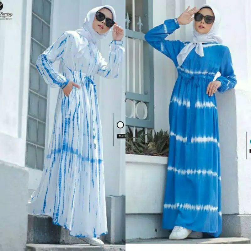 Gamis tye die Rayon Shibori by Urfimutiyaro