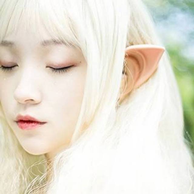 KUPING ELF EAR KOSTUM PERI COSPLAY MURAH PESTA HALLOWEEN TOPENG SCARY MASK HALOWEEN AKSESORIES