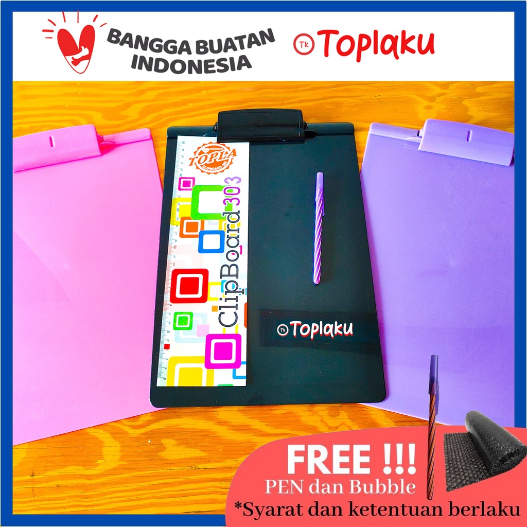 

Clipboard Papan Jalan Ujian Premium Plastik Lucu Hitam Perlengkapan Sekolah Alat Tulis F4