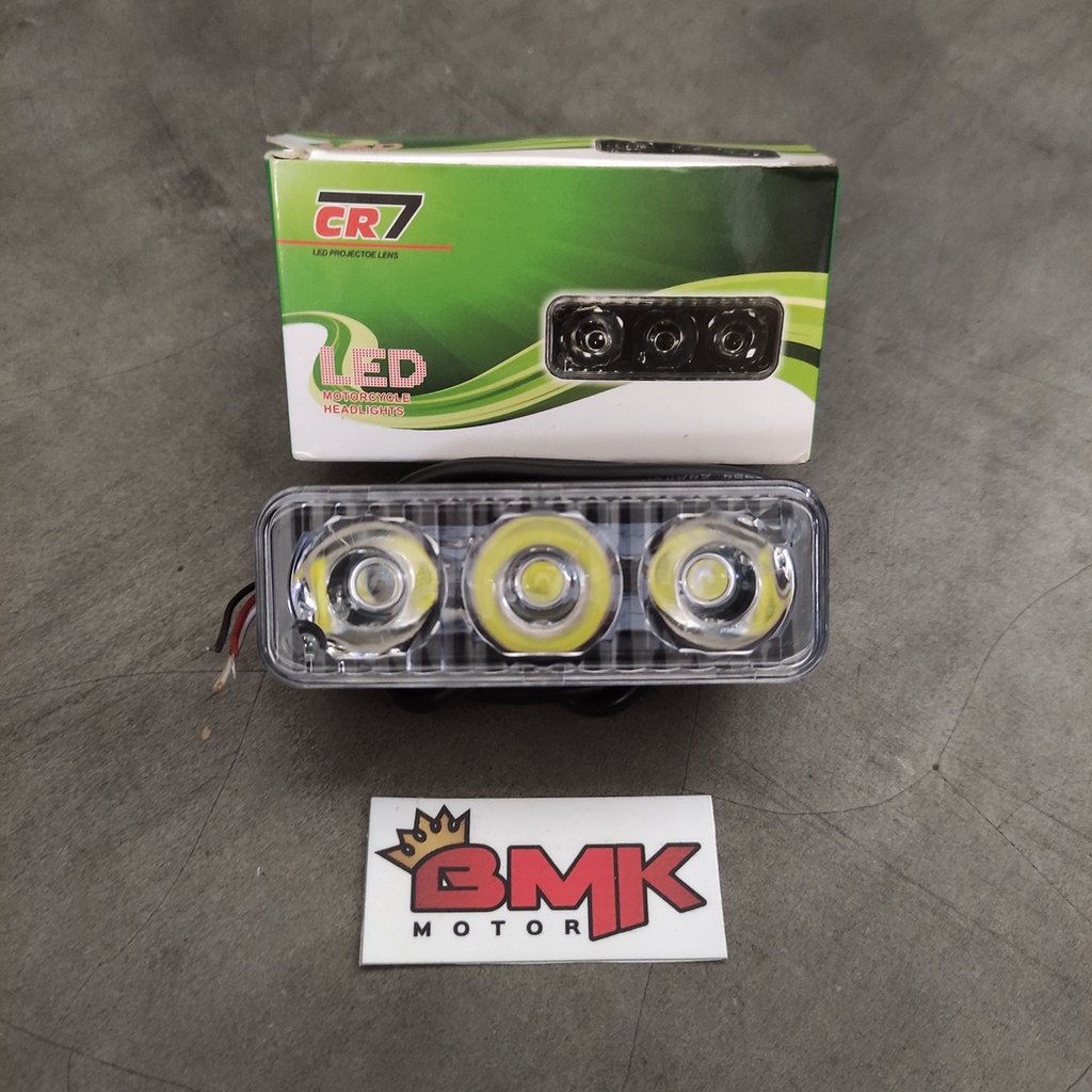 LAMPU TEMBAK CR7 3 MATA