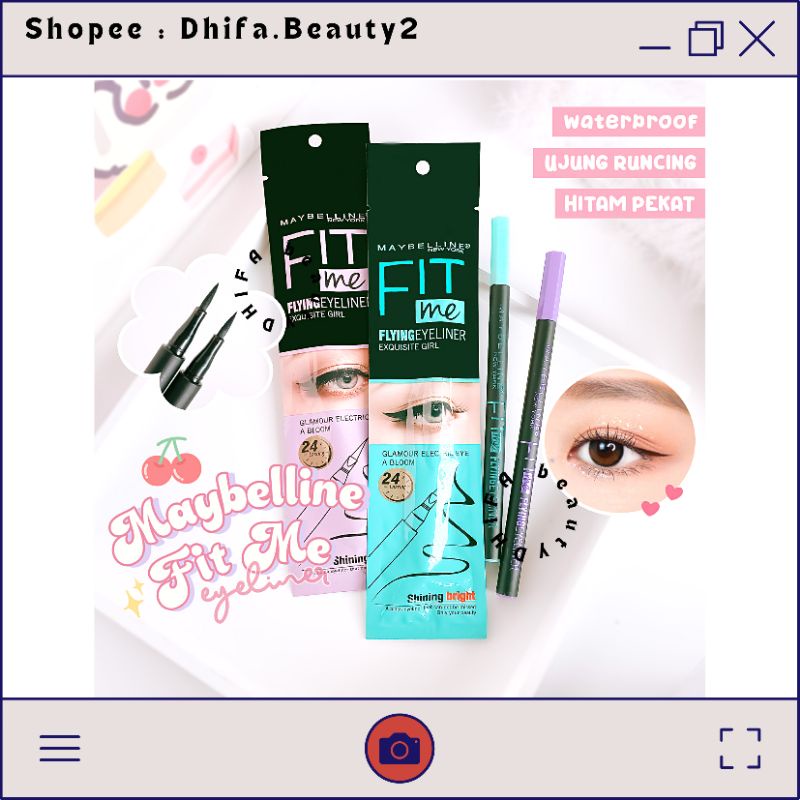 Eyeliner Maybelline Fit Me Kemasan Hitam Waterproof Long Lasting