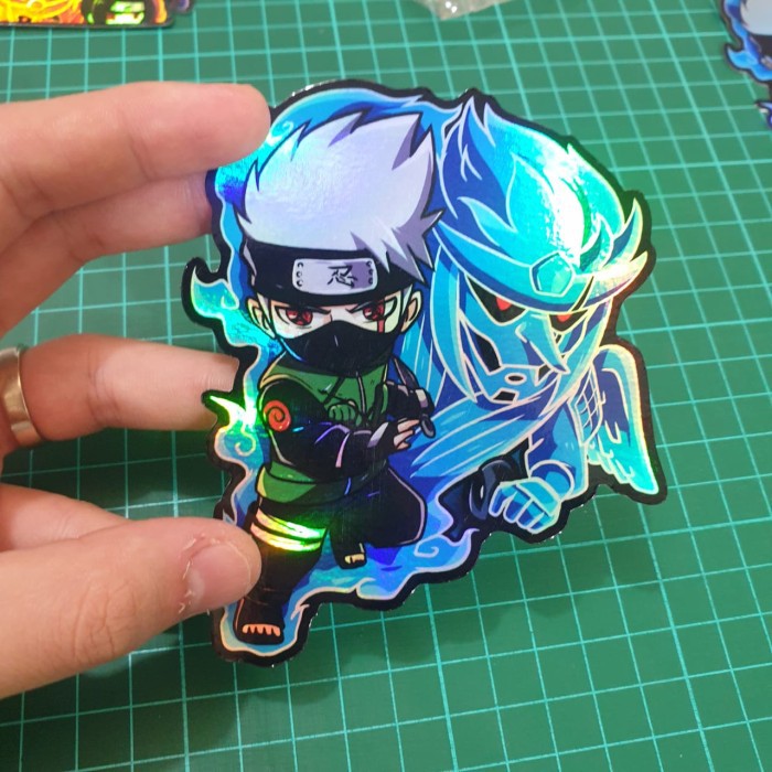 Sticker Hologram Anime -PSH200 Besar- Naruto - Kakashi Hatake Susanoo