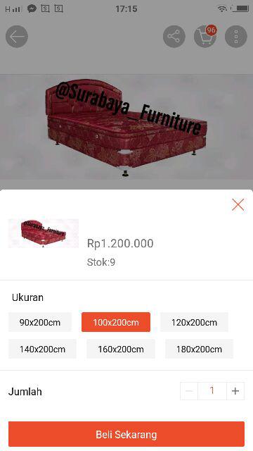 [american Pillo] Kasur Springbed American Tipe Superior Bonus Bantal/guling