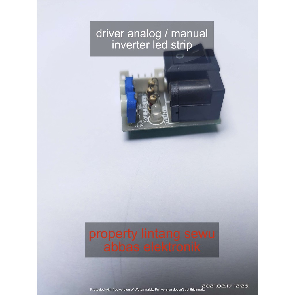 MODUL DRIVER ANALOG MANUAL INVERTER LED STRIP LIDI 12V - 24V