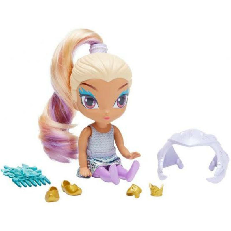 ori original shimmer and shine nickelodeon fisher price doll zeta farnaz zahramay skies &amp; dragon rider boneka sisir rambut mainan anak cewek perempuan hadiah kado ultah basic comb salon