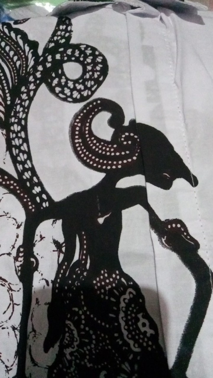 Kemeja Batik Wayang Putihan Kemeja Warna Putih Keren Motif Wayang