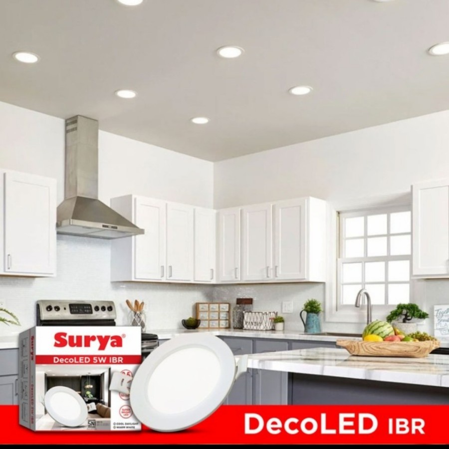 Lampu Downlight SURYA IBR 3WATT - 18WATT PUTIH