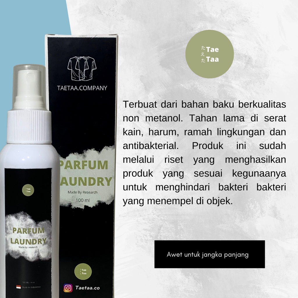 Parfum Laundry Tahan Lama Mawar Sakura 100 Ml Grade A Akasia Snappy Pengharum Baju Anti Bau Taetaa Company