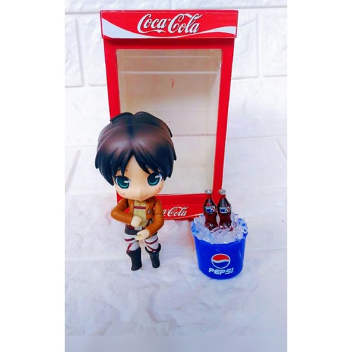 Miniatur Kulkas Mainan Coca Cola (tidak termasuk figure)