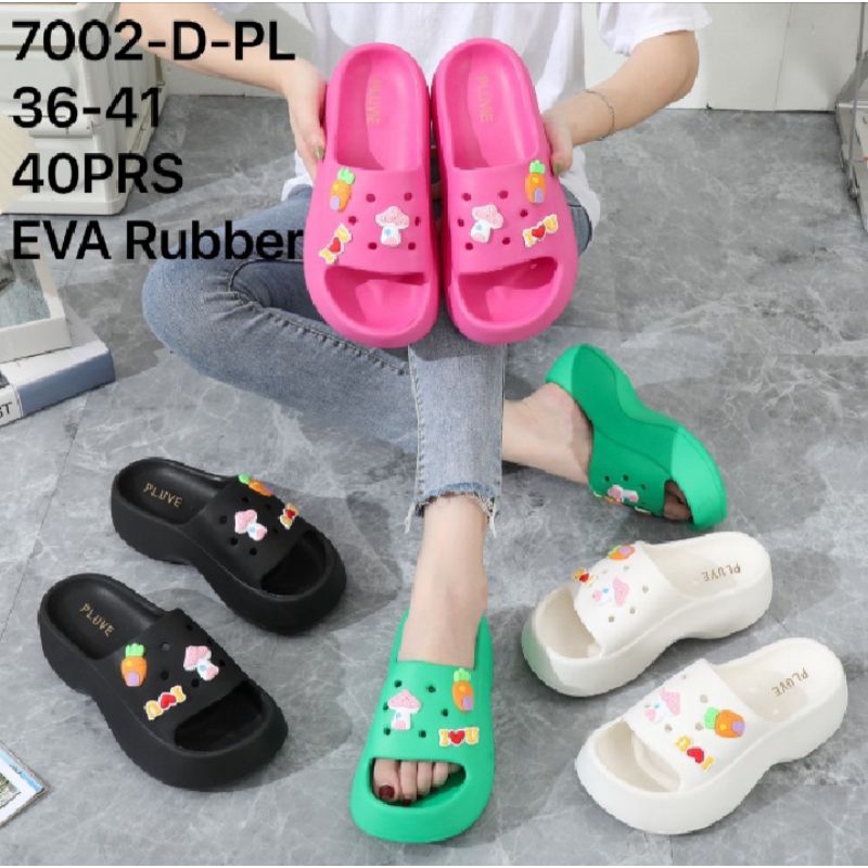 sandal eva rubber sendal wedges perempuan balance
