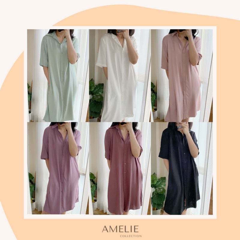 AMELIE BASIC SHIRTDRESS