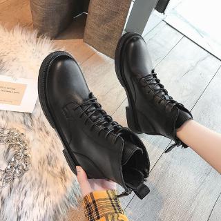  Sepatu  Boots  Martin Pendek  Dengan Resleting Ganda Untuk  