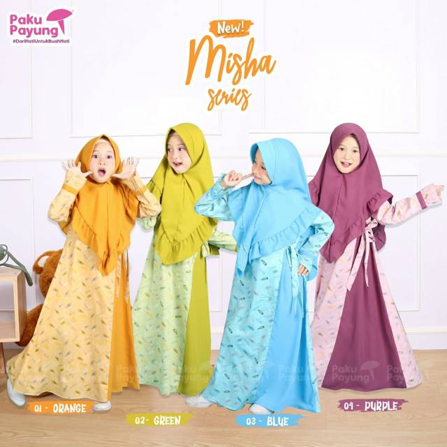 Baju Muslim anak..Misha Series by Paku Payung