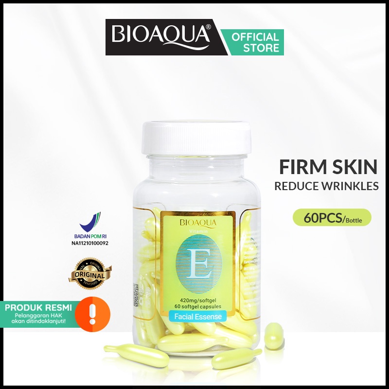 BIOAQUA SERUM VITAMIN FACIAL ESSENSE ISI 60 KAPSUL ESSENCE SERUM WAJAH MURAH BIOAQUA