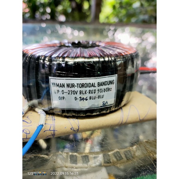 trafo donat     0--34.6v  3A murni