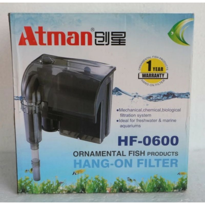 ATMAN HF-0600 HANG ON FILTER ATMAN HF 0600 FILTER GANTUNG