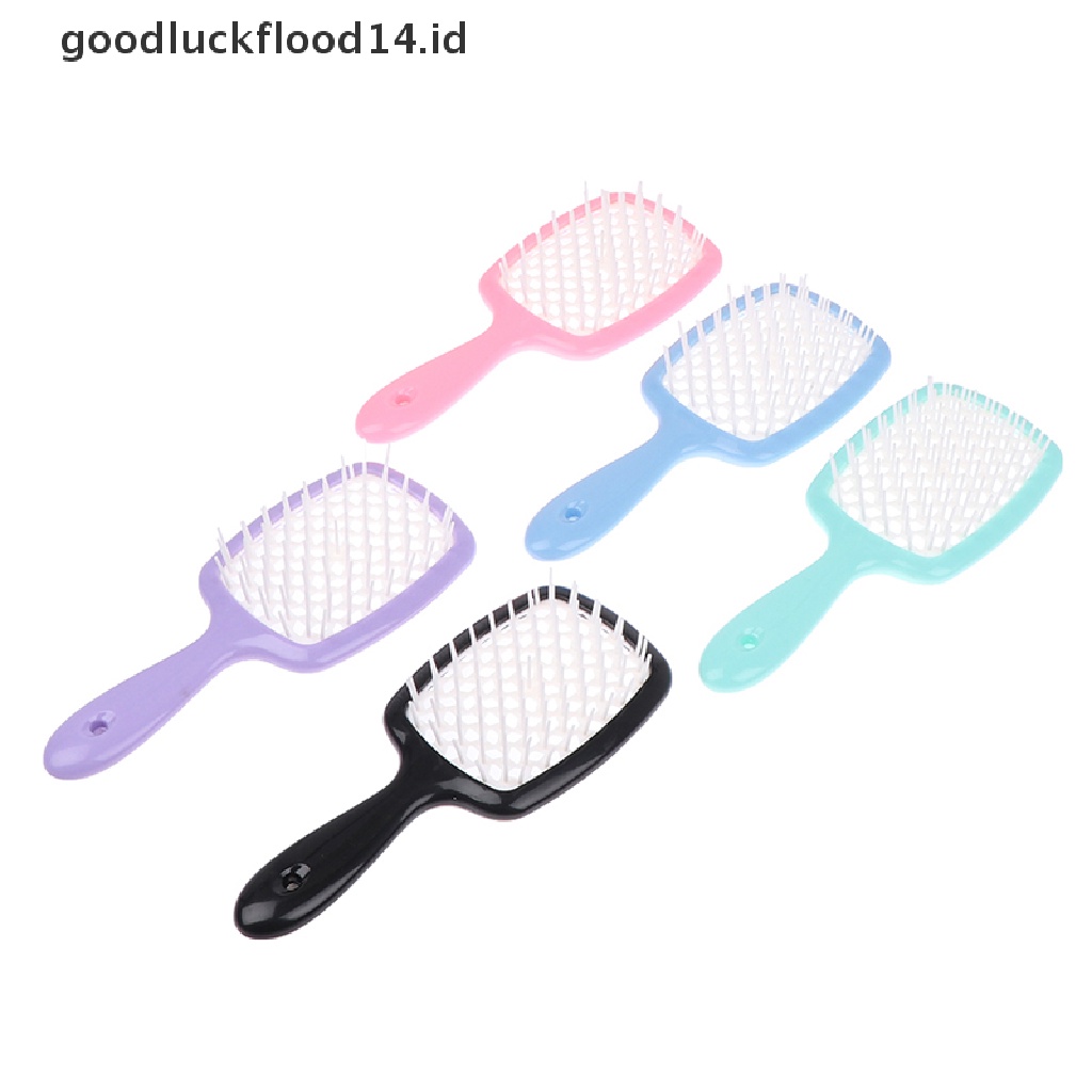 [OOID] Comb Hair Comb Square Spa Massage Combing Hair Inserts Combs Anti-static ID