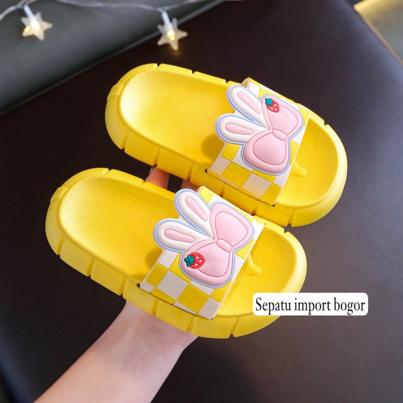 Sandal Anak Jelly PITA Rabbit Stawberry Import