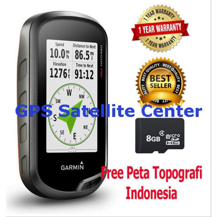GARMIN GPS OREGON 750 Free Peta Topografi
