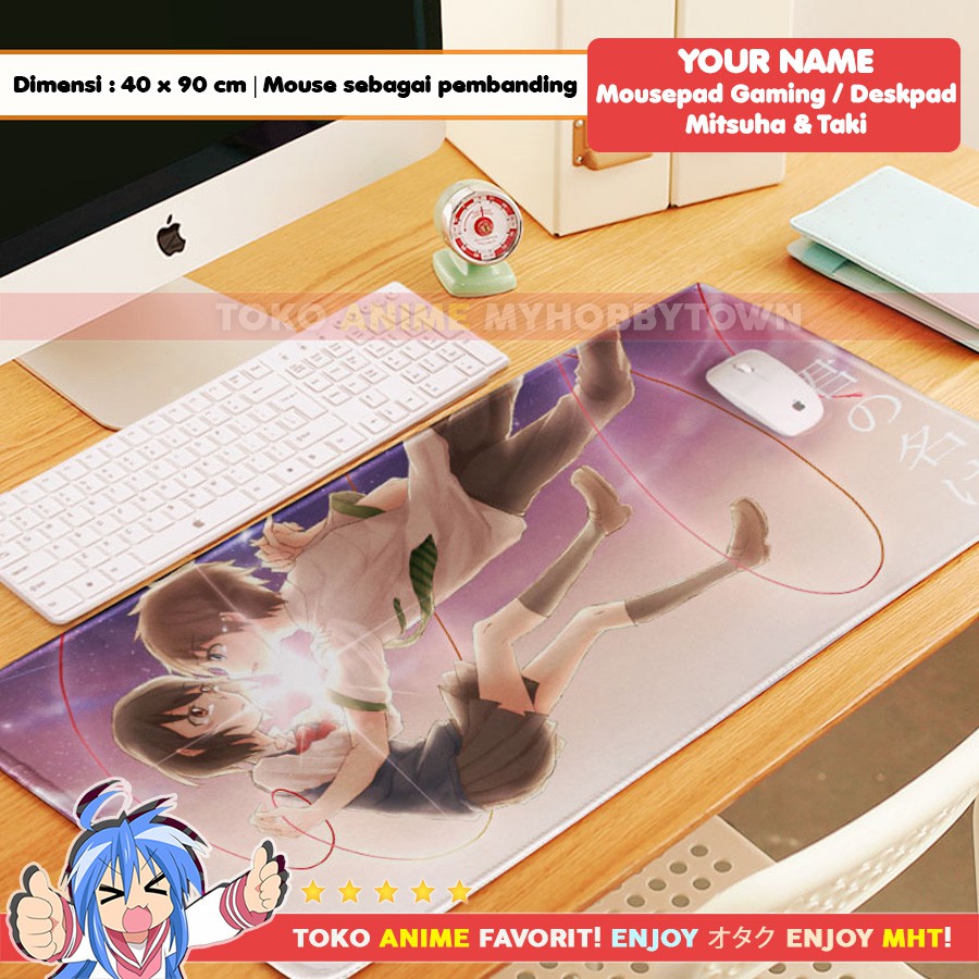 Mousepad Anime Gaming Deskpad Anime Kimi no Na Wa Your Name Mitsuha Taki