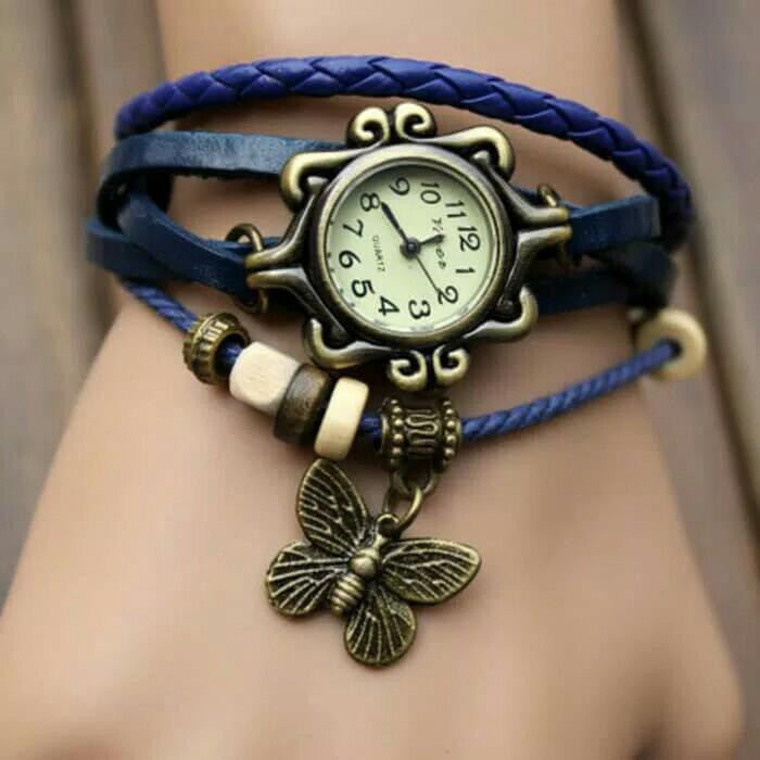 Jam Tangan Vintage Gelang - Jam Wanita Vintage - Jam Gelang Vintage Import - Jam Wanita