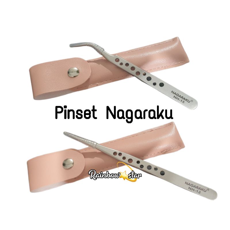 Pinset Bolong Nagaraku / Tweezer Russian Volume Eyelash Extension