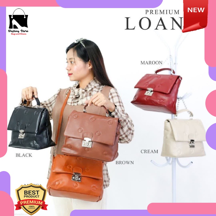 ORIGINAL/TAS PREMIUM LOANA/TAS WANITA/TAS IMPORT SURABAYA
