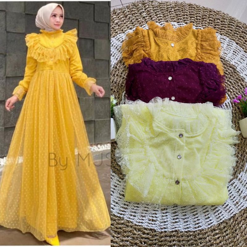 GAMIS TILE / GAMIS SABRINA / ORIGINAL / GAMIS PESTA / GAMIS LEBARAN