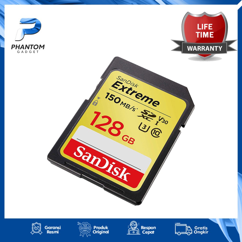 Jual Sd Card Sandisk Extreme Gb Sdhc Uhs I K U Up To Mbps