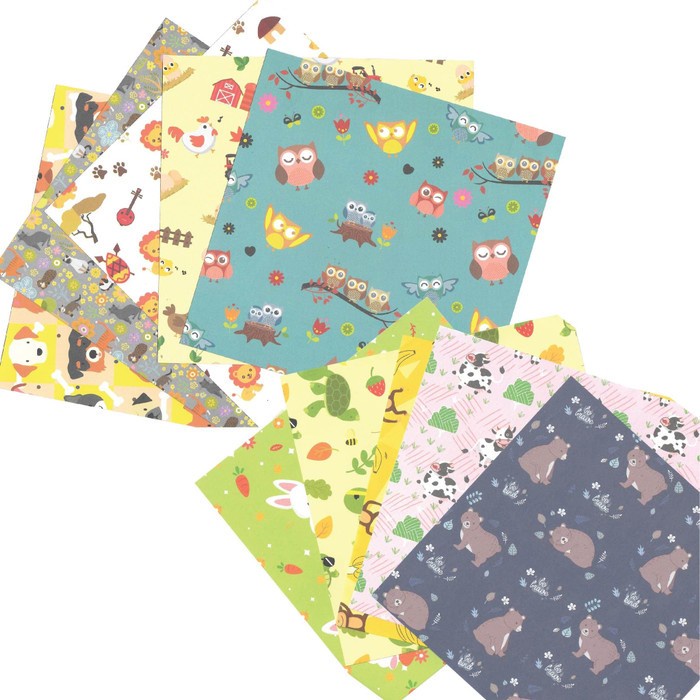 

Senikertas- Faber Castell Origami Washi Paper - Animal Patterns -Kertas-Seni.