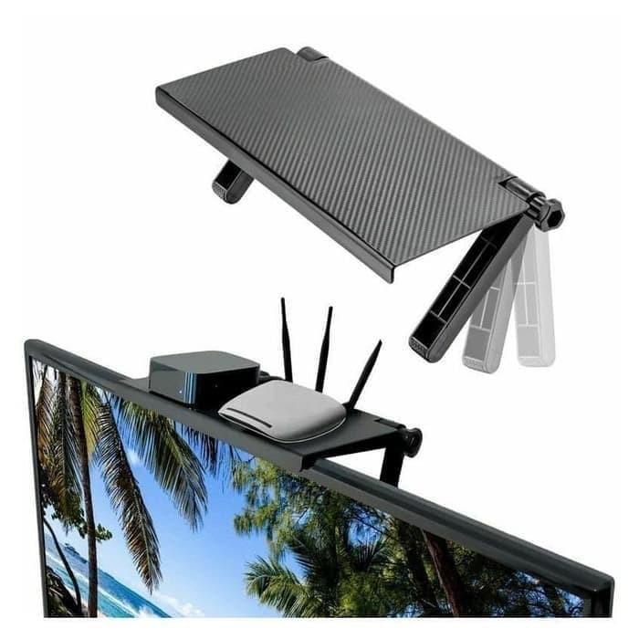 Rak Tambahan Di Atas Tv Untuk Router Internet Atau Receiver Tv Box