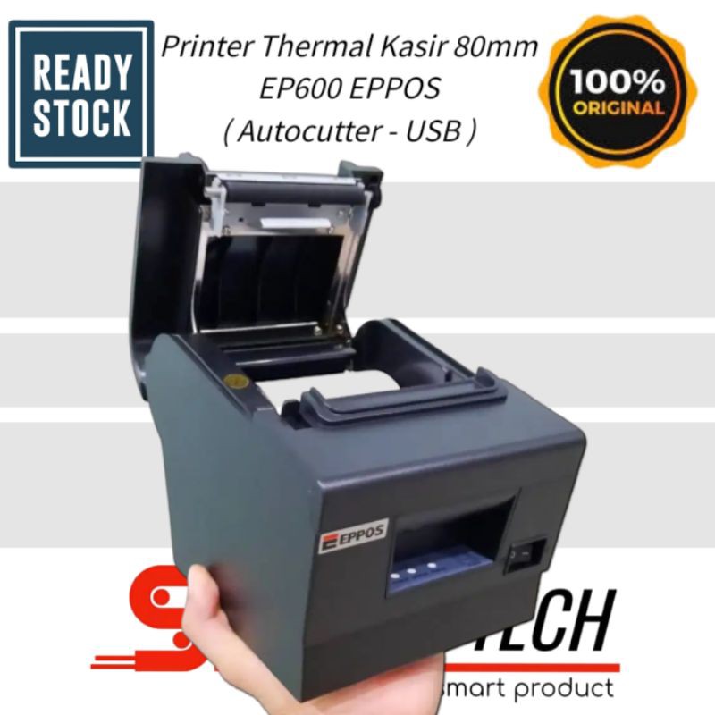 printer thermal kasir 80mm eppos ep600 autocutter   usb  support qr code 