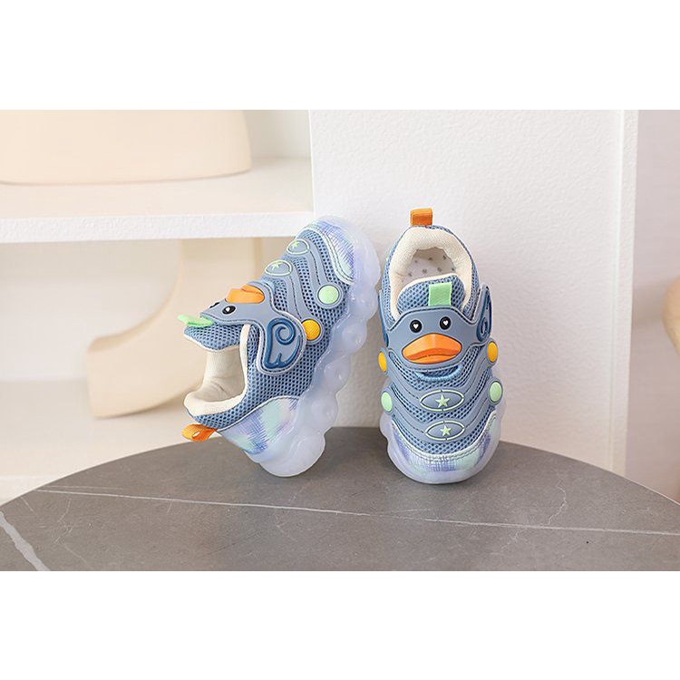 [GROSIR][COD] SEVEN_DAY SEPATU LAMPU SNEAKERS ANAK-ANAK UNTUK USIA 0-4 TAHUN / BOY &amp; GIRL BIRU WM2314