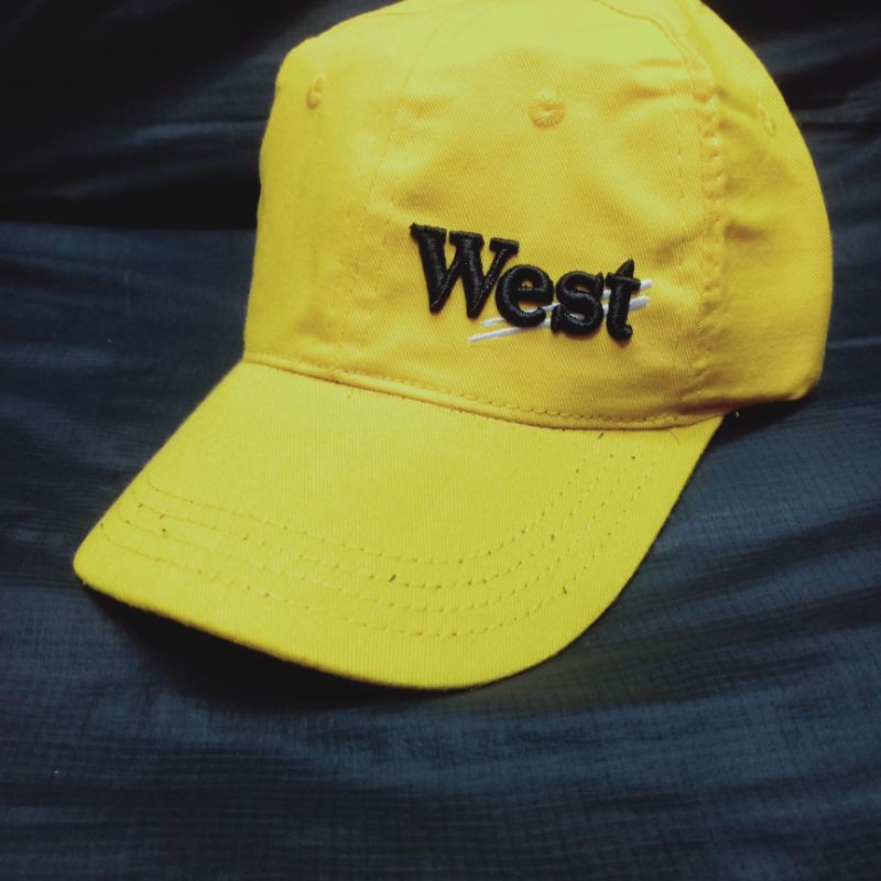 Topi Anak Topi Murah Topi Anak Tanggung Topi Anak Pria Topi Kuning Bordir WEST Topi anak gaul Topi p