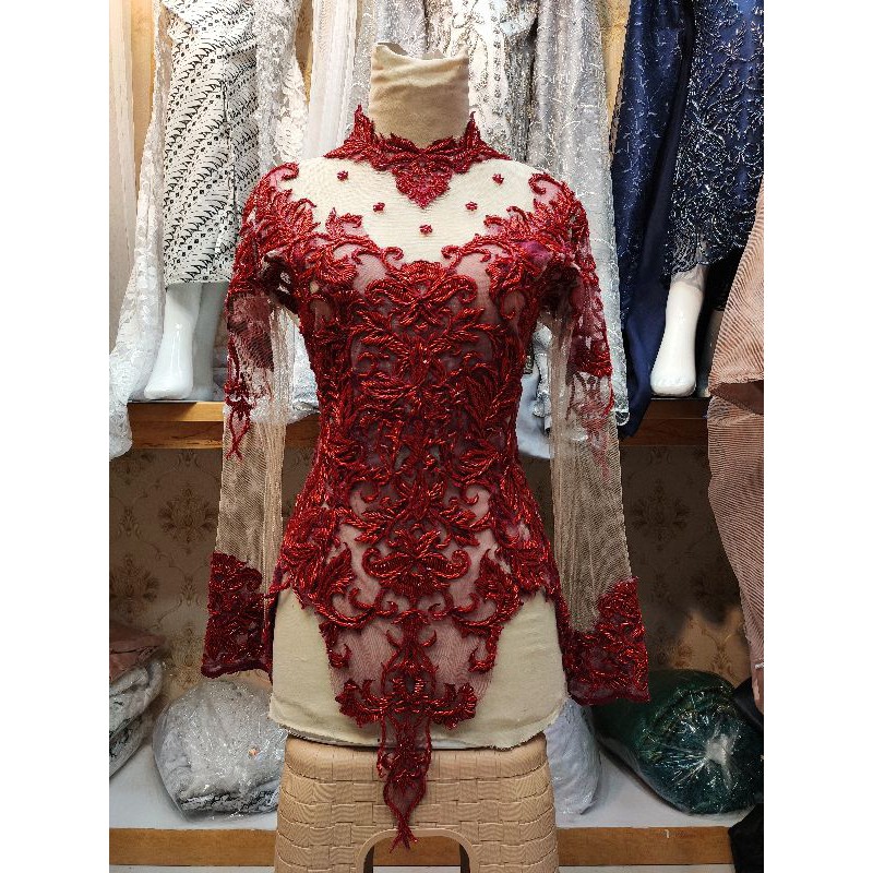 PROMO. KEBAYA ATASAN PULL PAYET MEWAH