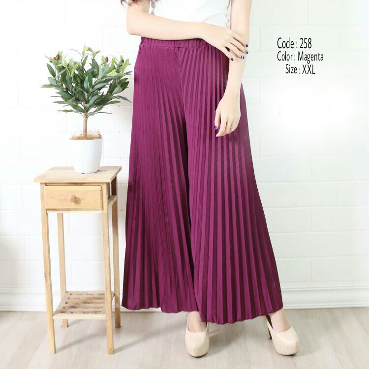 KULOT PLISKET CELANA PLISKET JUMBO 258XXL PLEATS PANT KULOT PRISKET KULOT PANJANG PLISKET