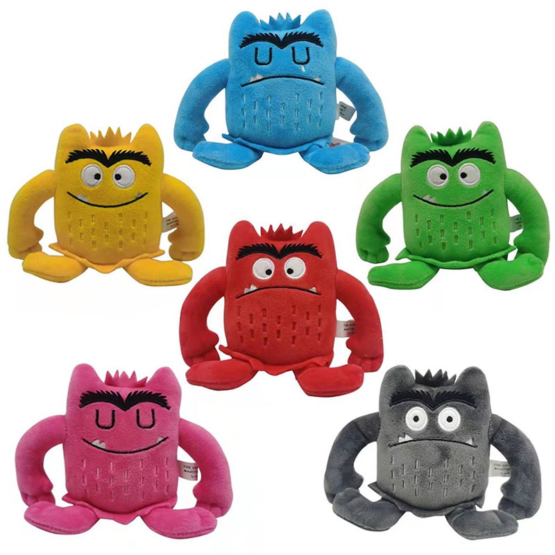 Mainan Boneka Stuffed Plush Monster 6 Warna Untuk Hadiah Ulang Tahun Anak