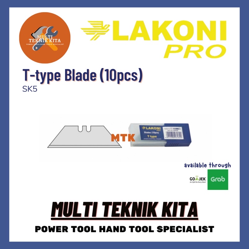 

LAKONI PRO Isi Cutter Pisau Lipat T-Type Isi Pemotong Kertas 10pcs