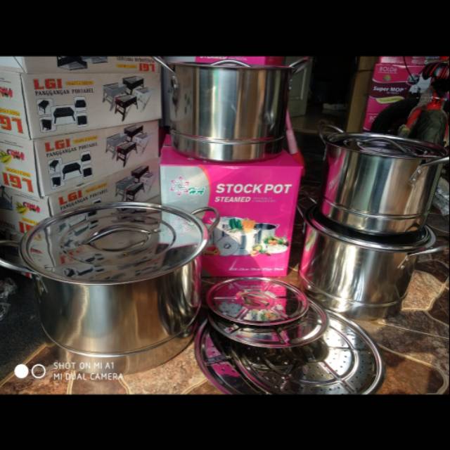 Panci Stok pot steamer