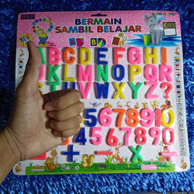 Bermain sambil belajar ABCD 123