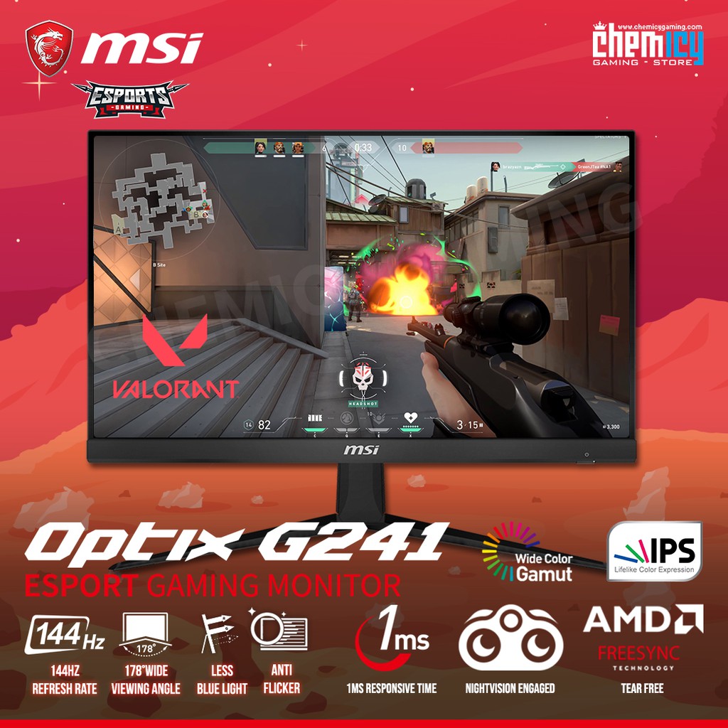 Jual Msi Optix G Inch Hz Full Hd Ips Panel Gaming Led Indonesia Shopee Indonesia