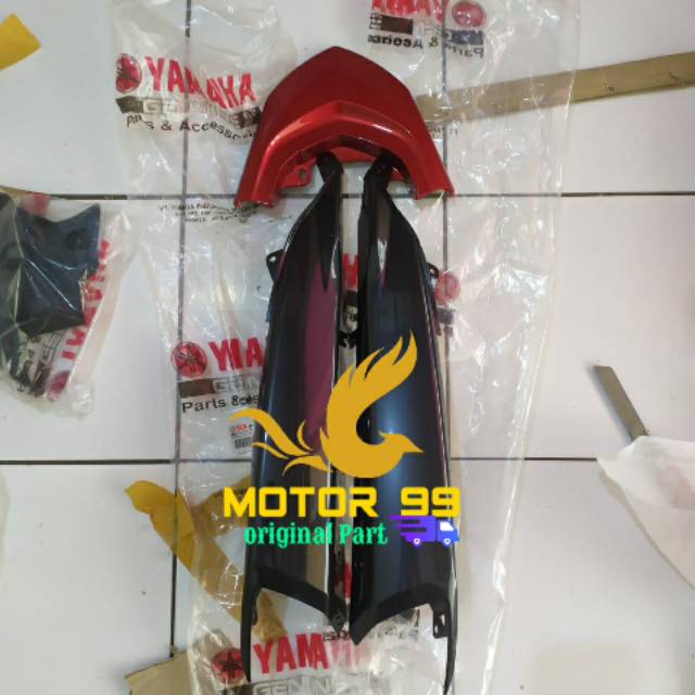 Sambungan body belakang set mio soul gt 115 merah ori yamaha