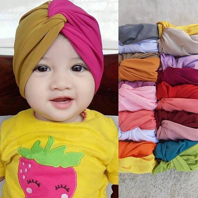 Turban Salsa Beda Warna | Turban Anak | Turban Lucu